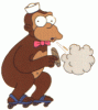 the simpsons monkey smoking.gif